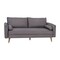 Flash Furniture Stone Gray Faux Linen Sofa with Wooden Legs IS-VS100-GY-GG - alternate 4